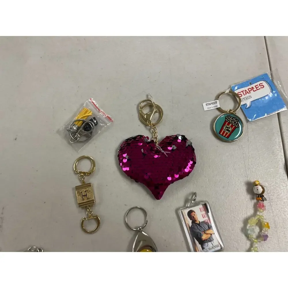 Vtg Mixed Lot of 15+ Novelty Keychains Cute Animals Tassel Beaded Souvenir